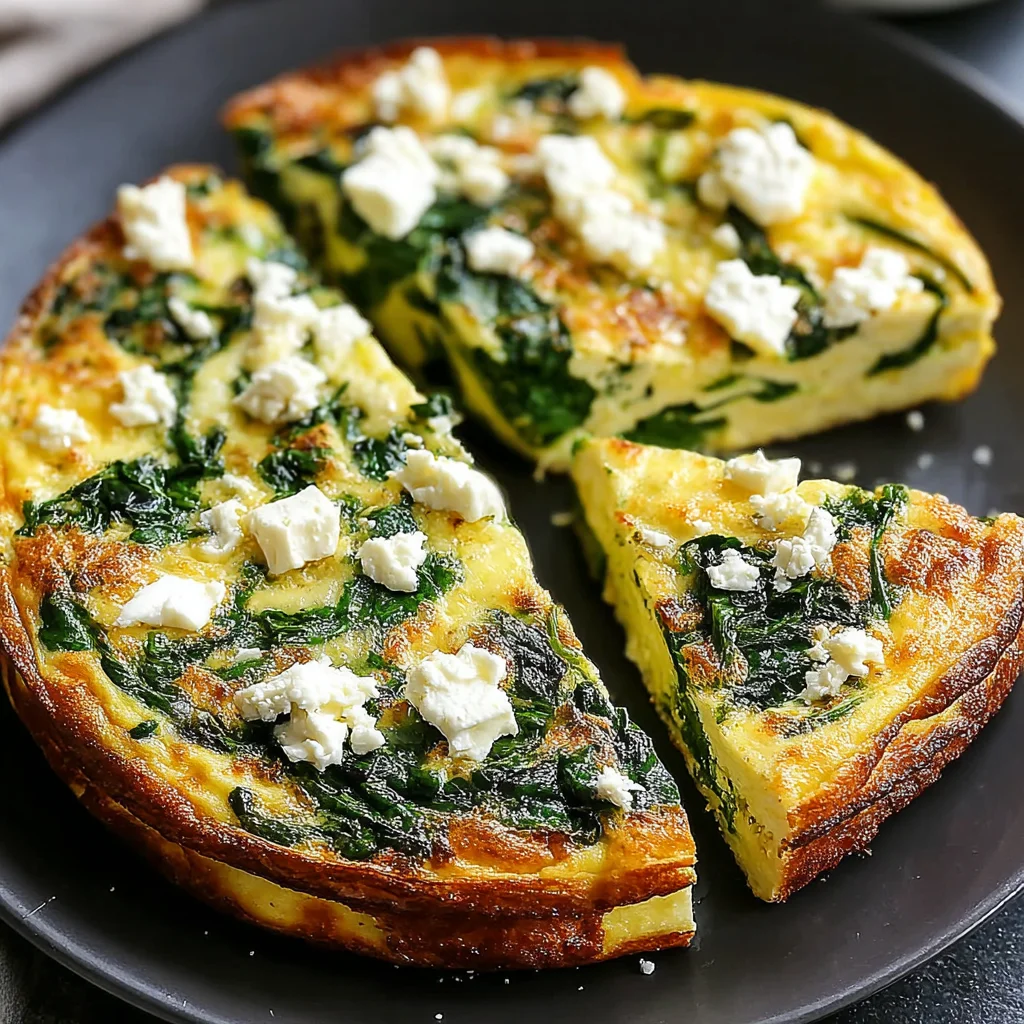 Cremige Spinat-Feta-Frittata: Das einfache Rezept für ein Geschmackserlebnis!