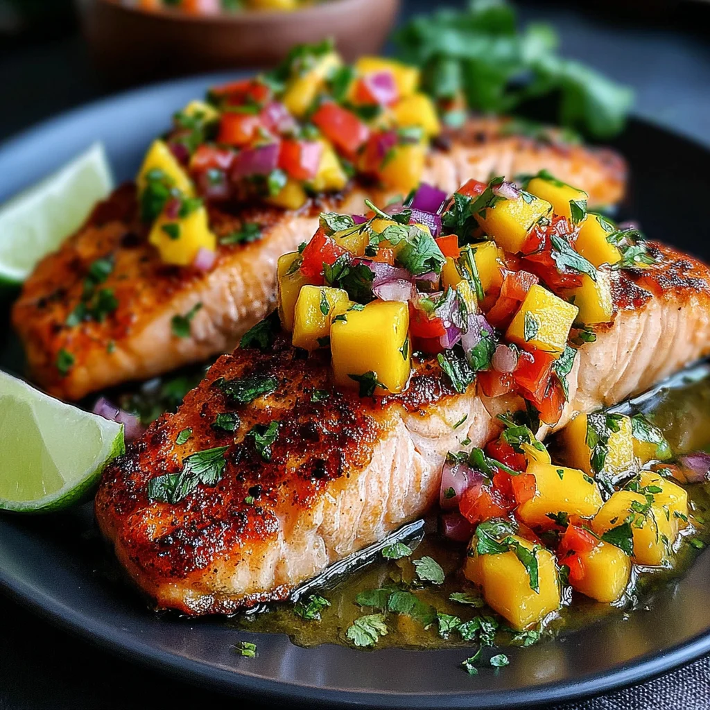 Lachs mit Mangosalsa: Das einfache Rezept für ein geschmackliches Highlight!