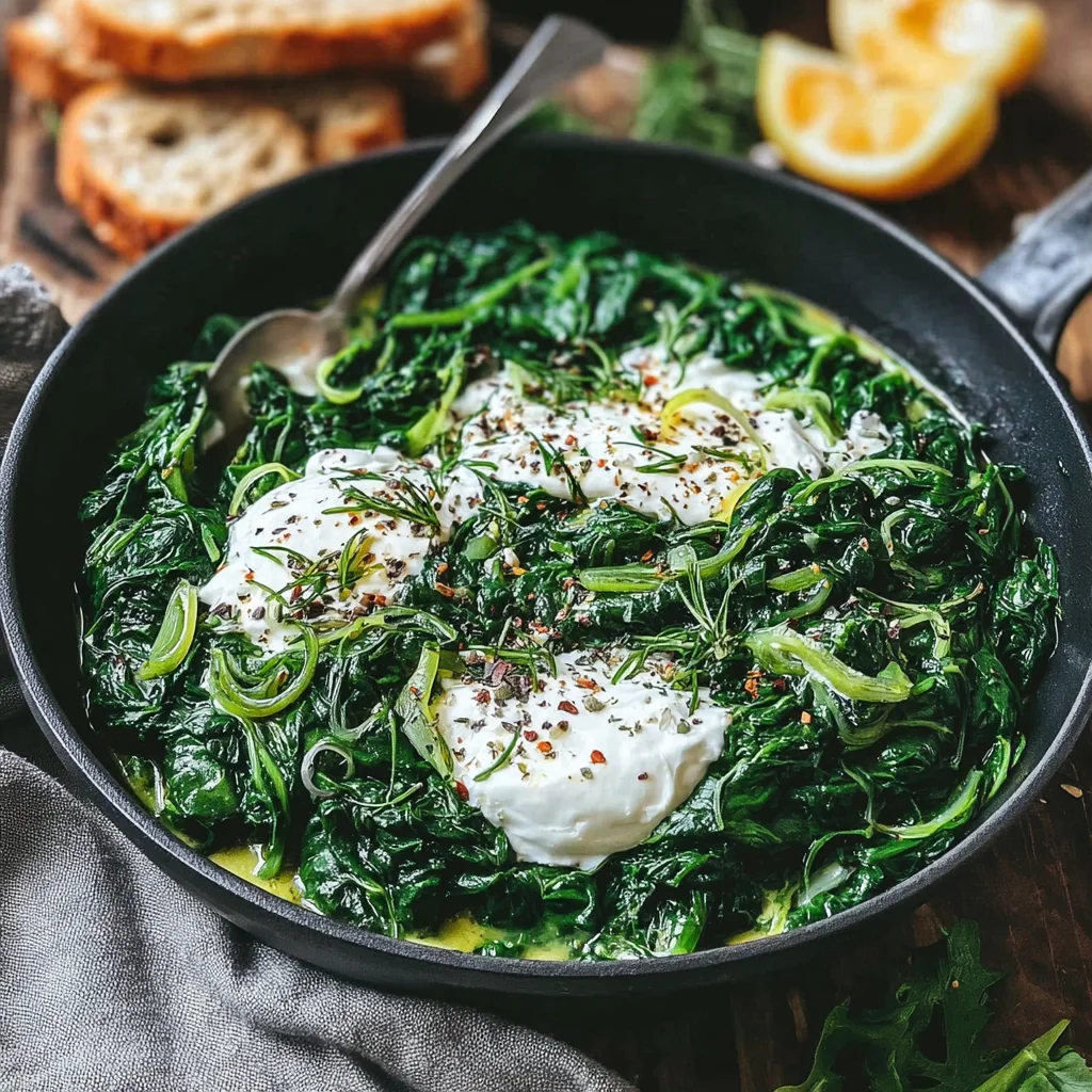 Spinat mit Frühlingszwiebeln und griechischem Joghurt: Das ultimative Rezept für gesunde Genussmomente!
