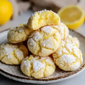 Zitronen-Crinkle-Cookies: Das einfache Rezept für unwiderstehliche knusprige Leckerbissen!