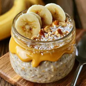 Bananen-Erdnussbutter Overnight Oats: Das einfache Rezept für dein perfektes Frühstück!