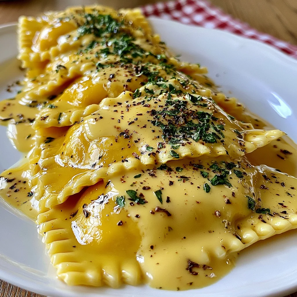 Butternut-Kürbis-Ravioli mit Ahorn-Cremesauce: Das perfekte Herbst-Rezept!
