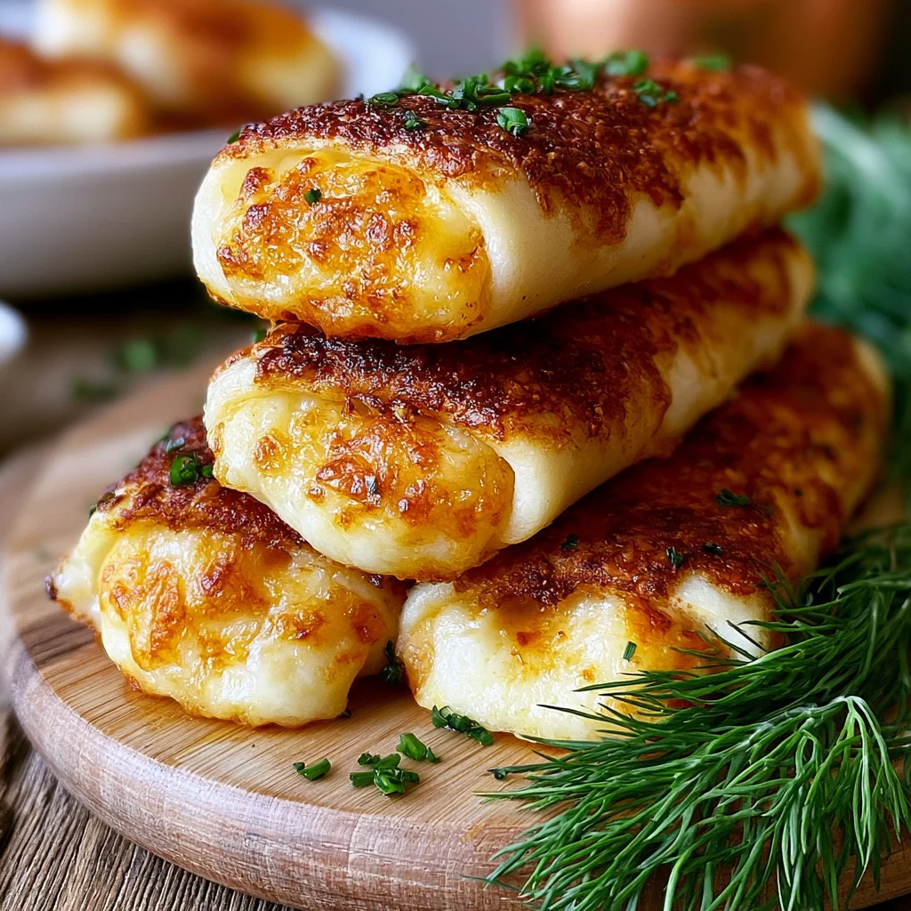 Knusprige Käse-Roll-Ups: Das Rezept für unwiderstehlichen Snack-Genuss!