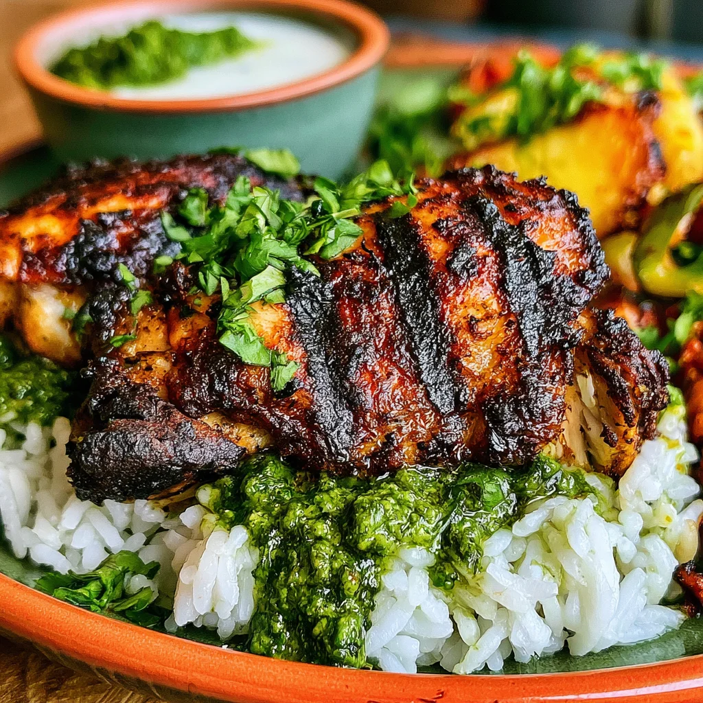 Köstliches Rezept für peruanisches Hähnchen und Reis mit grüner Sauce, das deine Geschmacksknospen verzaubert!