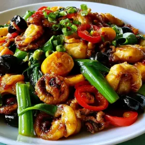 Schnell gebratener Tintenfisch mit schwarzer Bohne: Das einfache Rezept für ein Geschmackserlebnis!
