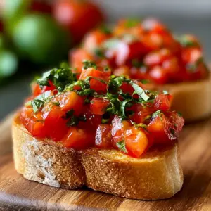 Sonnige Tomaten-Bruschetta mit Basilikumzauber: Das einfache Rezept für italienisches Flair!