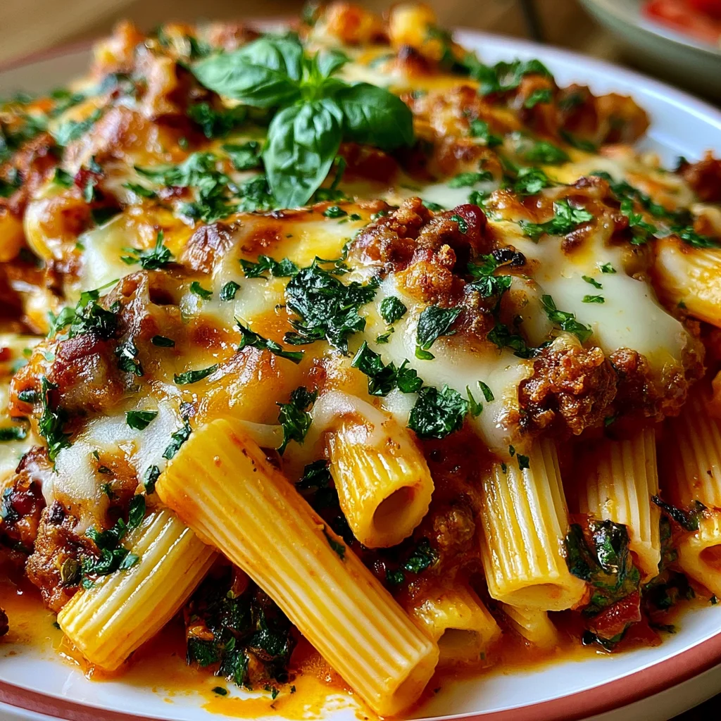 Vegane gebackene Ziti: Das einfache Rezept für ein herzhaftes Pasta-Gericht!