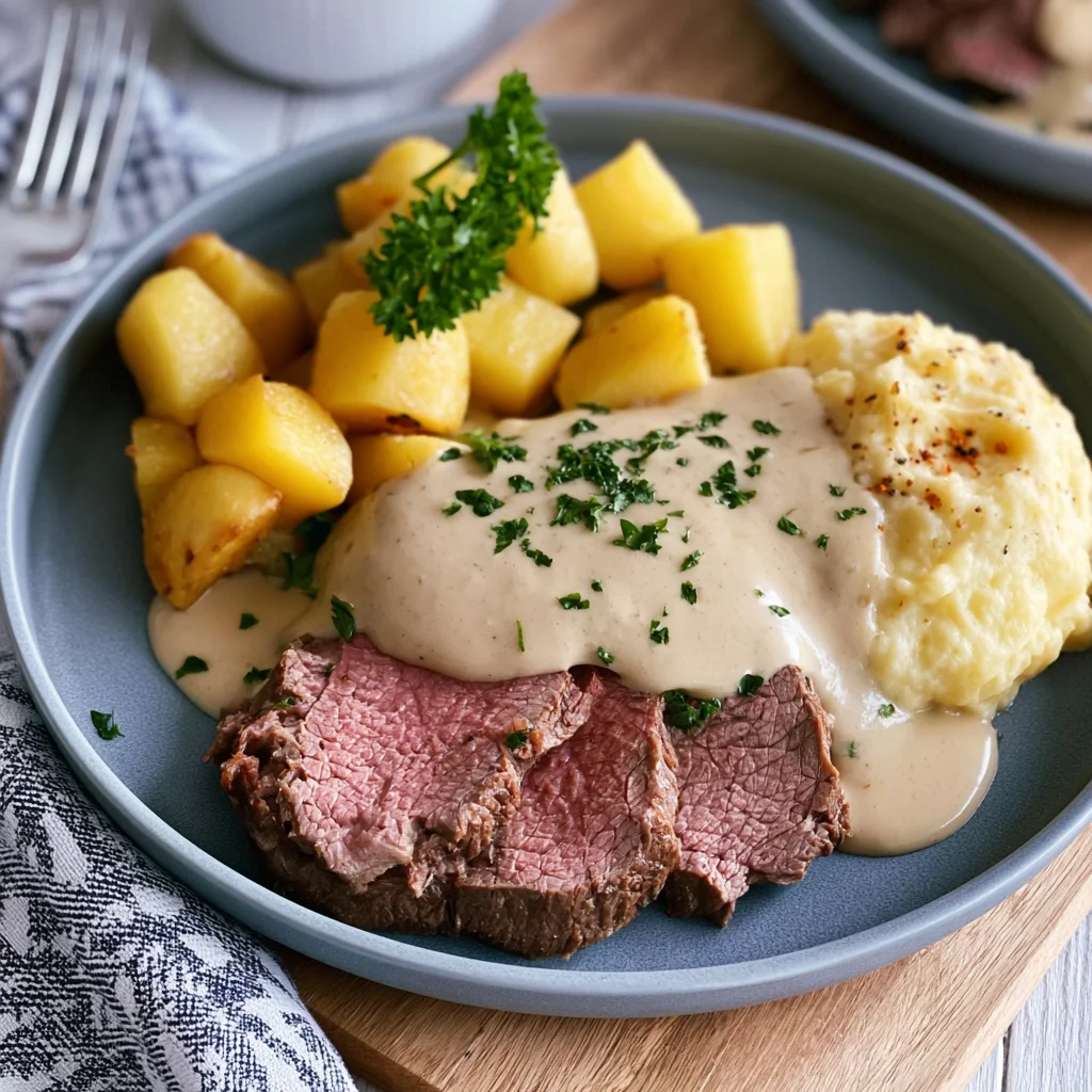 Zartes Tafelspitz Rezept mit scharfer Meerrettichsoße für ein festliches Dinner