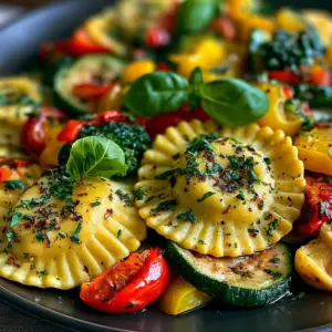 Bunte Ravioli-Gemüse-Pfanne: Das schnelle Rezept für ein farbenfrohes Geschmackserlebnis!