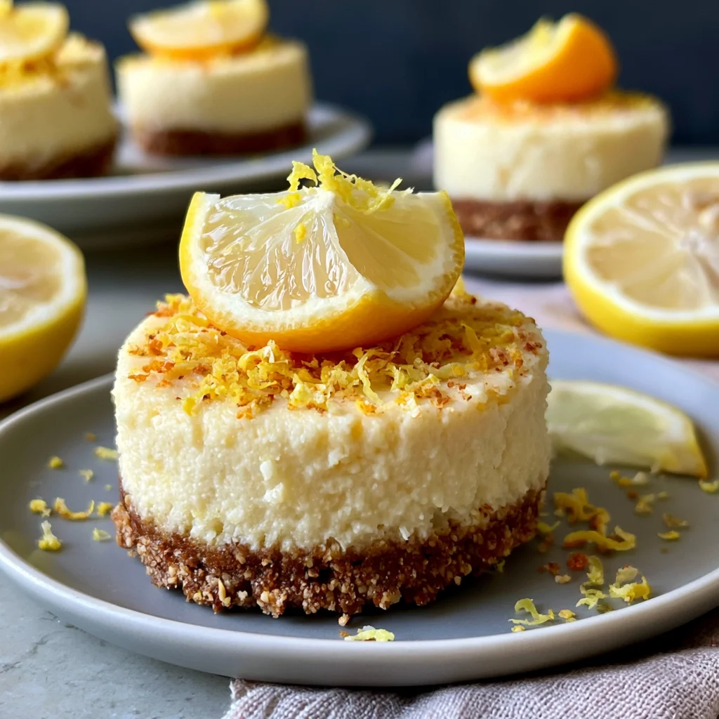 Cremige vegane Zitronen-Käsekuchen-Häppchen: Das erfrischende Rezept für dein nächstes Dessert!