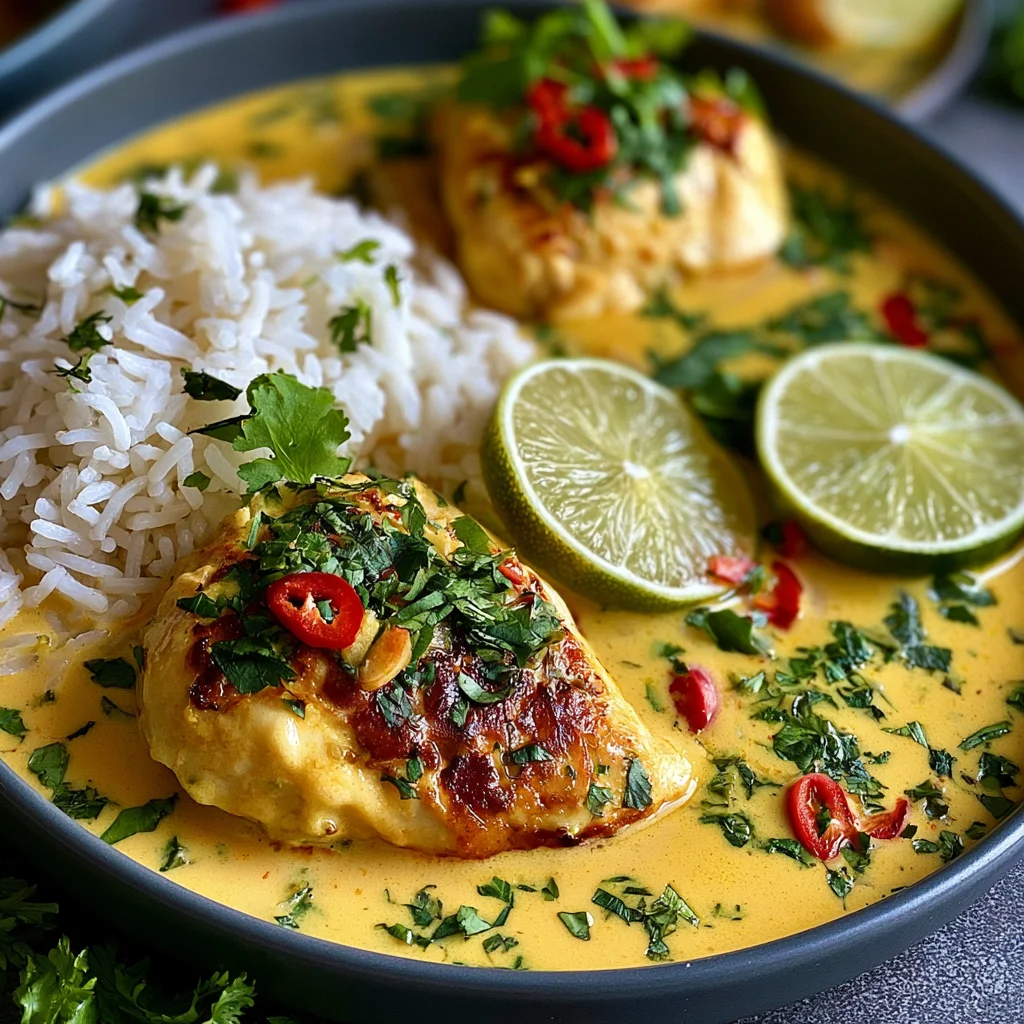 Zartes Hähnchen in Kokos-Limetten-Sauce: Das einfache Rezept für exotischen Genuss!